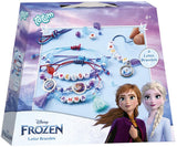 Totum Disney La Reine des Neiges 4 bracelets à lettres pour la fabrication de bijoux artisanaux, ensemble de bracelets d'amitié, jouets pour filles avec Anna et Elsa, conseils cadeaux pour l'artisanat