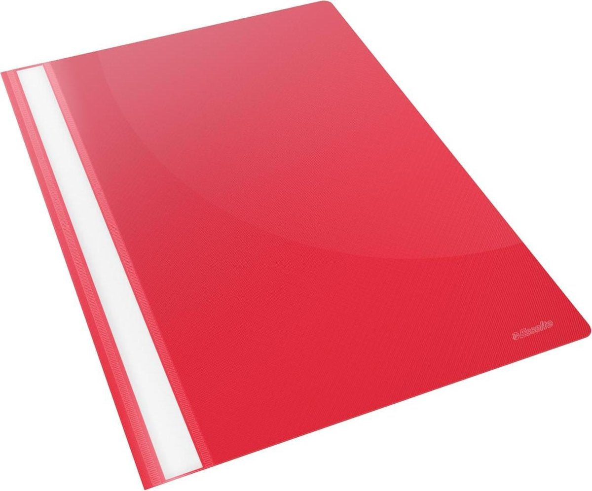 Dossiers à fixation rapide Esselte Viviva A4 - 25 pièces - rouge - pour travailler à domicile - idéal pour le bureau à domicile