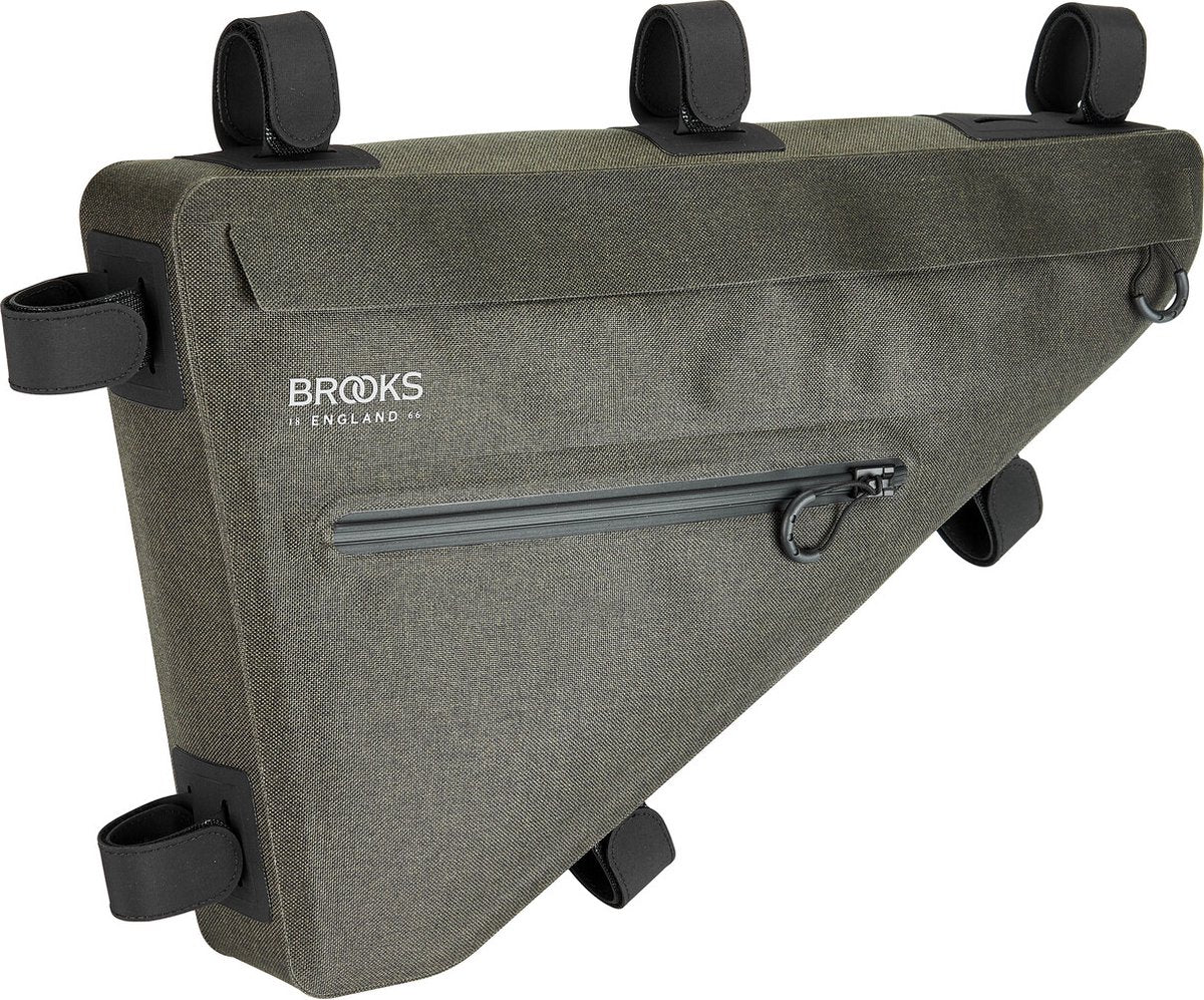 Brooks Scape Frame Bag - Sacoche de cadre de vélo étanche, 5,5 L, Vert