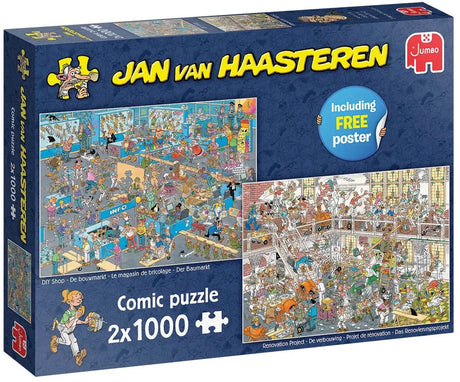 Jan van Haasteren puzzle comment ne pas faire de petits travaux, 2x1000 pcs.