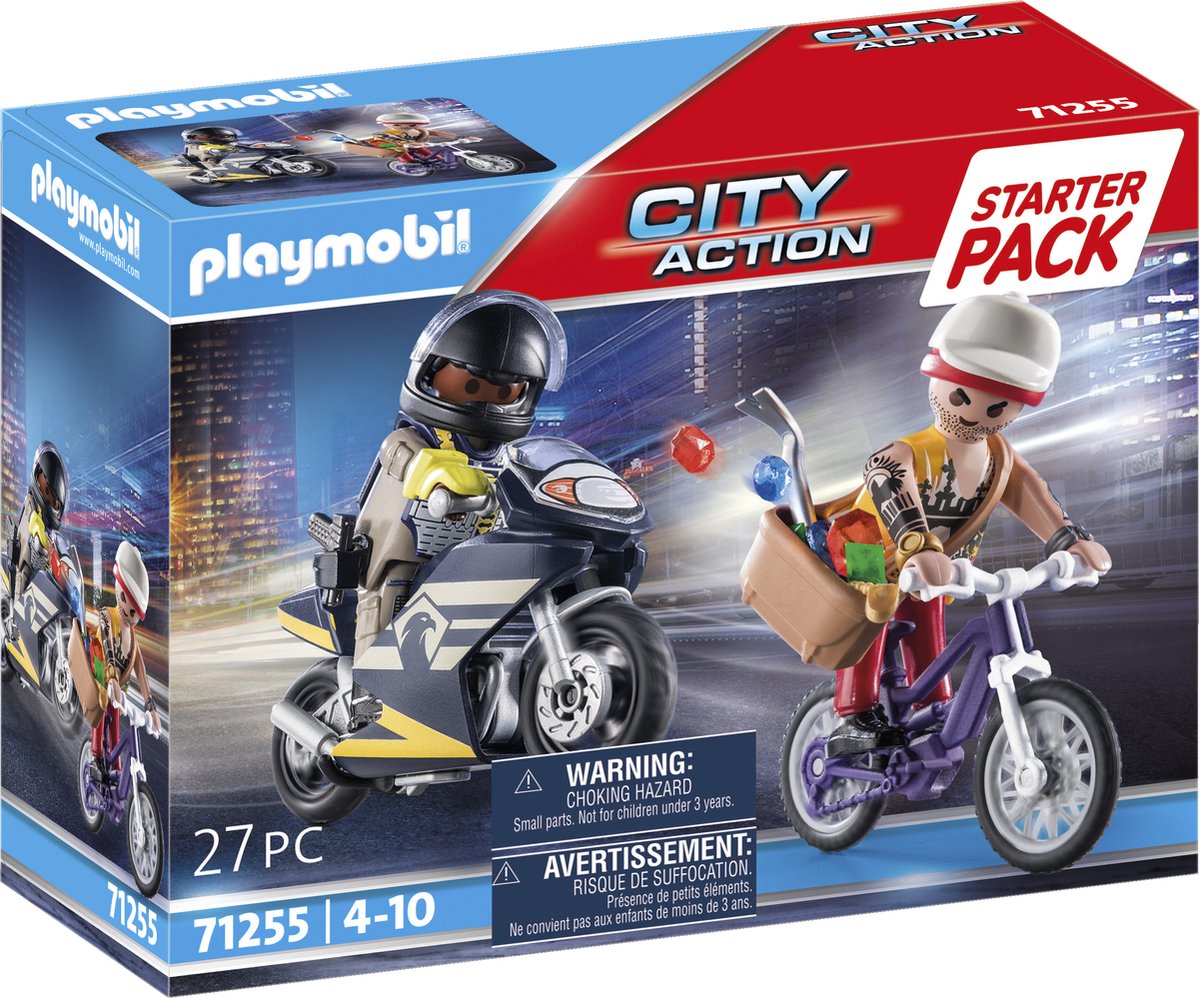 Playmobil starter pack unité spéciale et voleur de bijoux - 71255