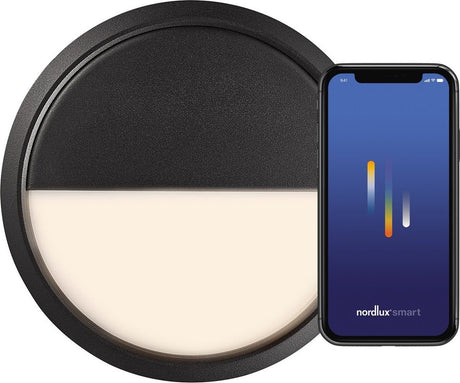 Nordlux ava-plafonnier-smart-ip54-noir