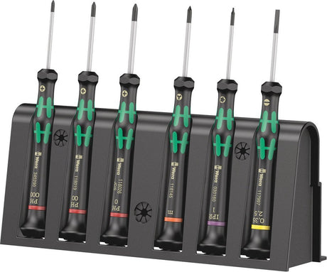 Jeu de micro-tournevis Wera 6 pièces + support - 2050 6