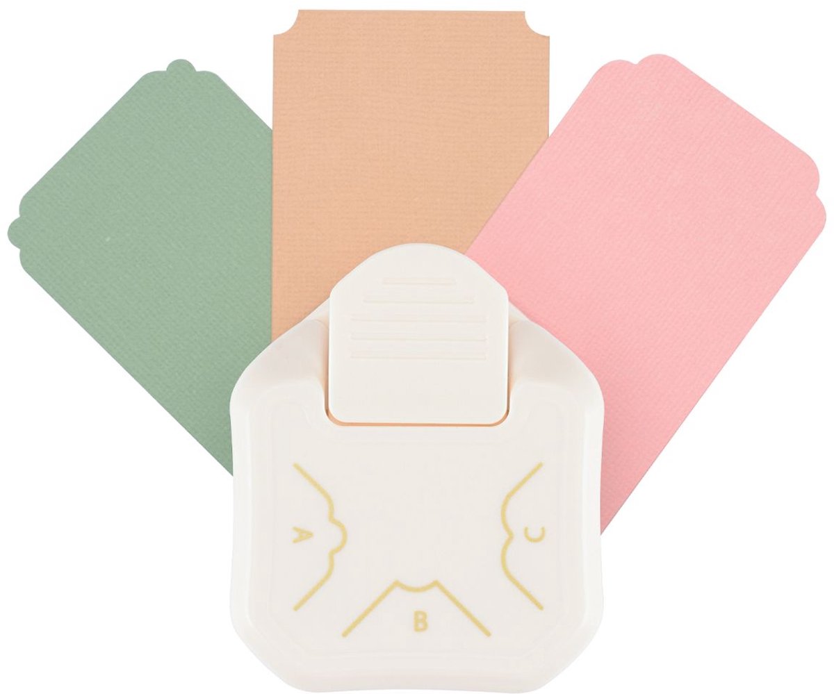 Vaessen creative pons - 3 in 1 hoekpons - ø 4,7,10 mm - ivoor