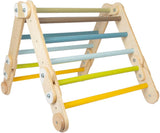 Small foot - Aire de jeux en bois 2en1 triangle et support mural aventure
