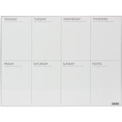 Desq weekplanner 4320 metaal wit