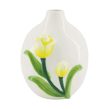 Vase en céramique avec tulipe Dijk natural collections h17,4cm