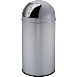 Poubelle Eko 31022984 gris acier