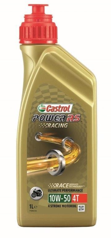 Castrol Ueleg Kraaft Rs Racing 4T 10W-50 Fläsch op 1 Liter