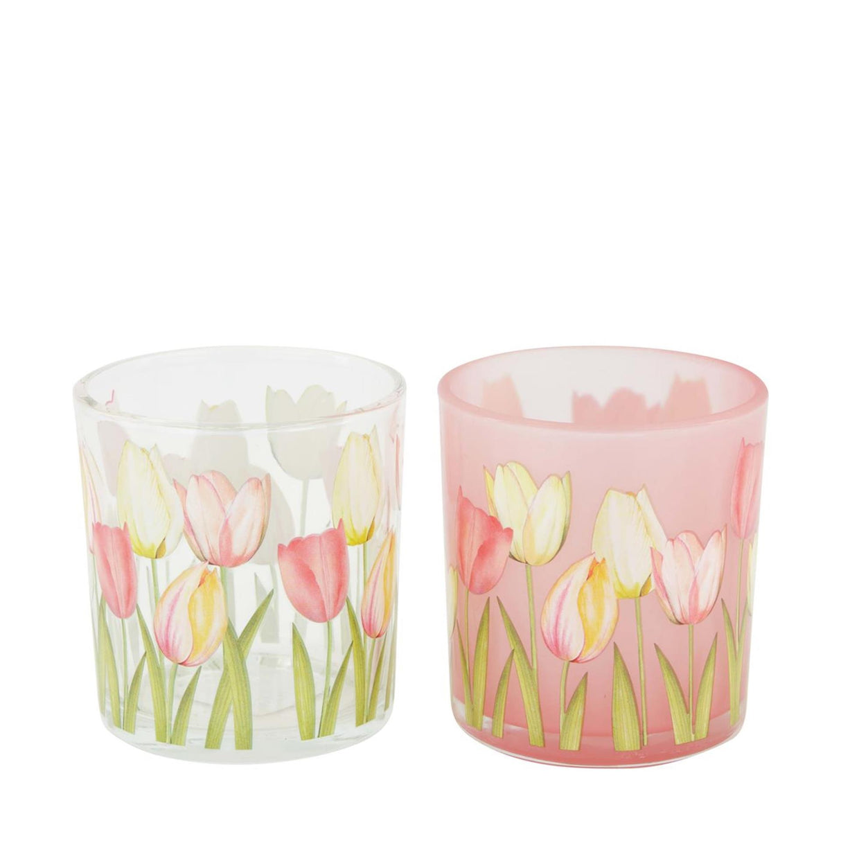 Dijk natural collections photophore imprimé tulipe ø7,3xh8cm