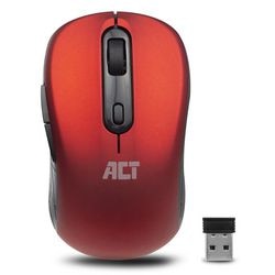 La souris sans fil agit en rouge