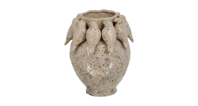Vase ceramic 22.7x22.7x28cm mixed colors