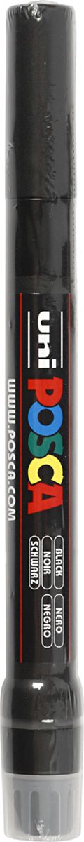 Marqueur Uni-posca posca, taille pcf350, largeur de trait 1-10 mm, pinceau, noir, 1 pièce