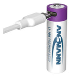 Piles AA rechargeables Ansmann - Li-Ion - incl. Câble de chargement USB-C - 4 pièces