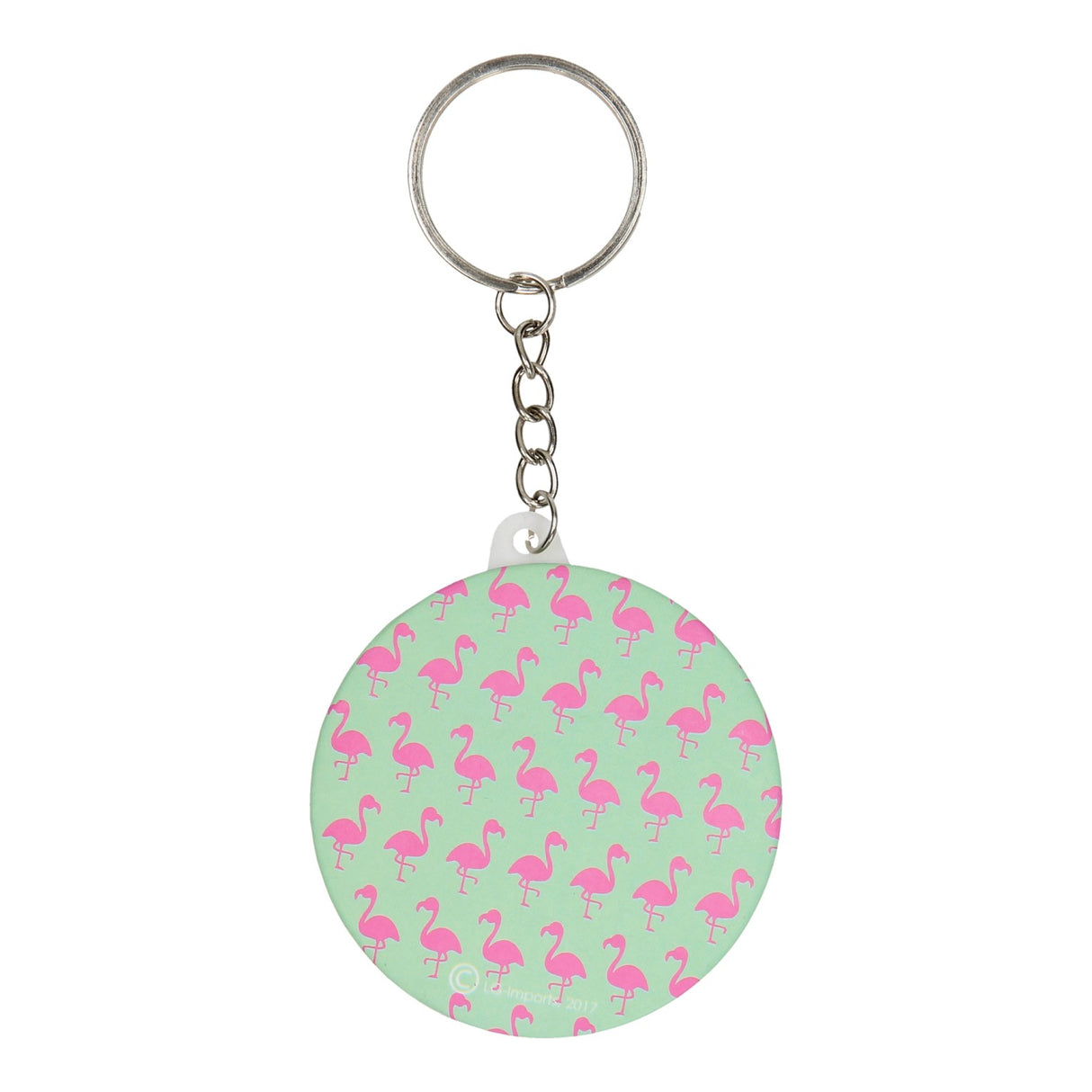 LG imports key ring flamingo with mirror