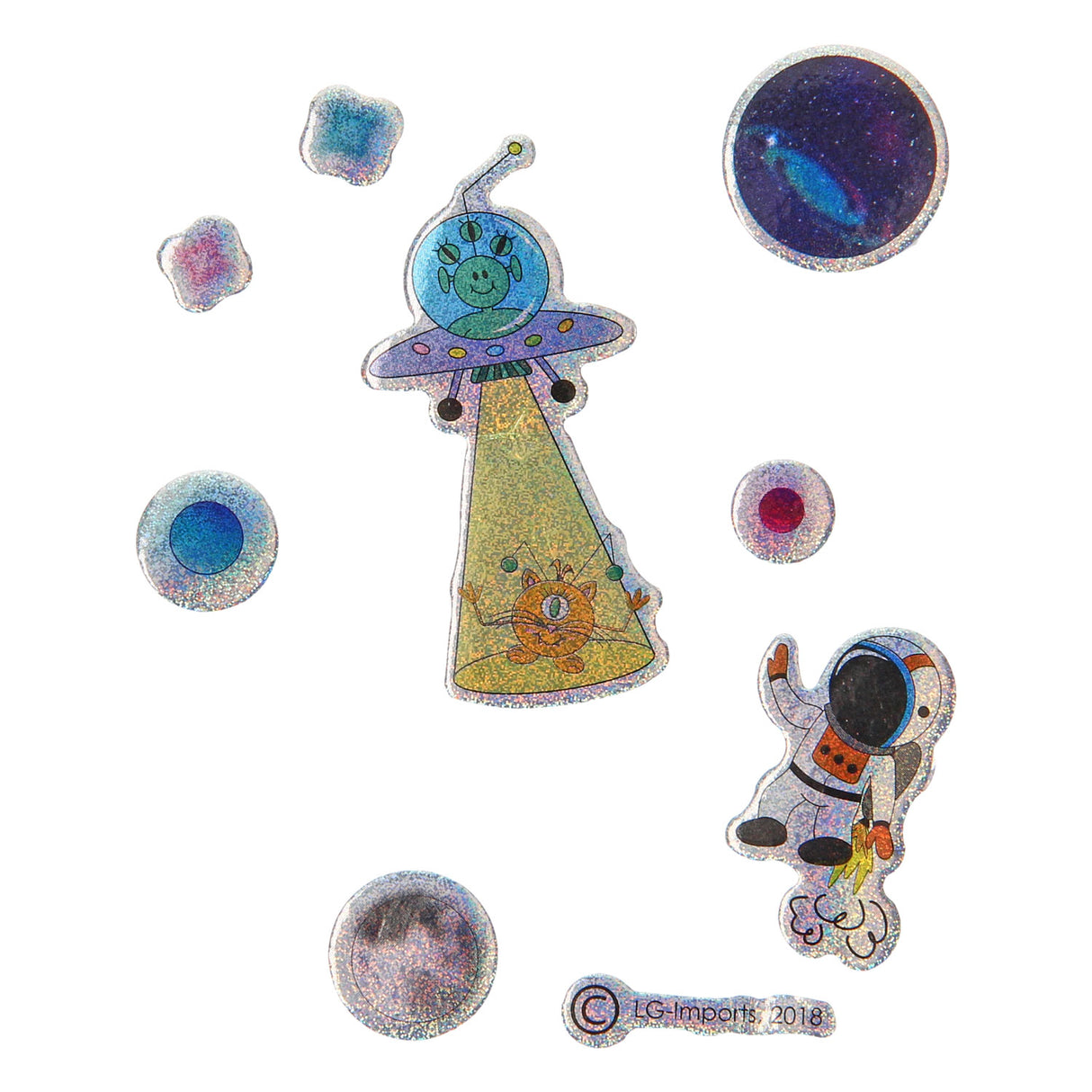 Autocollants Duckiez espace scintillant