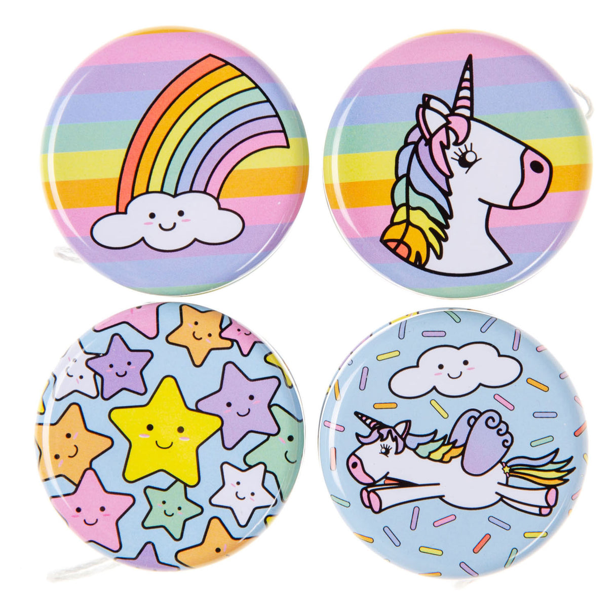 Jojo licorne 5,2 cm 4 assortis | 24 pièces