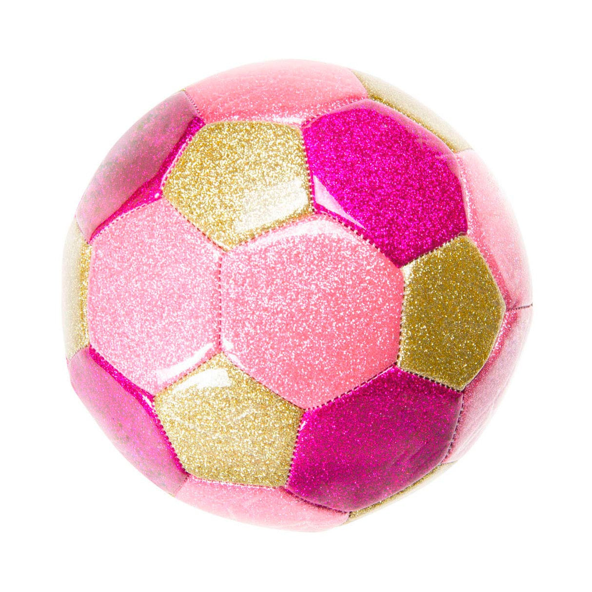 LG Imports Metallic Football Pink, 15 cm