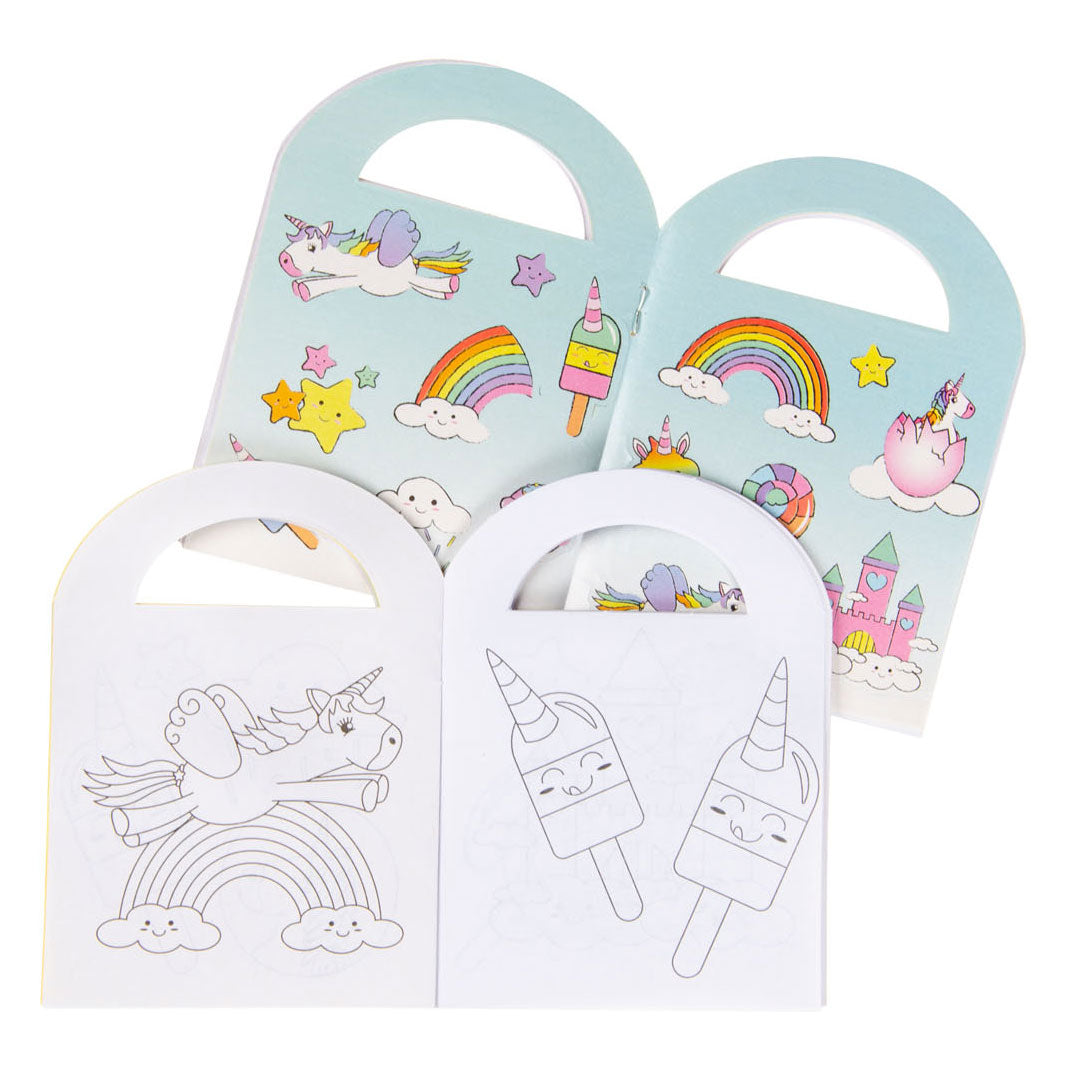 Livre de coloriage Duckiez avec autocollants licorne