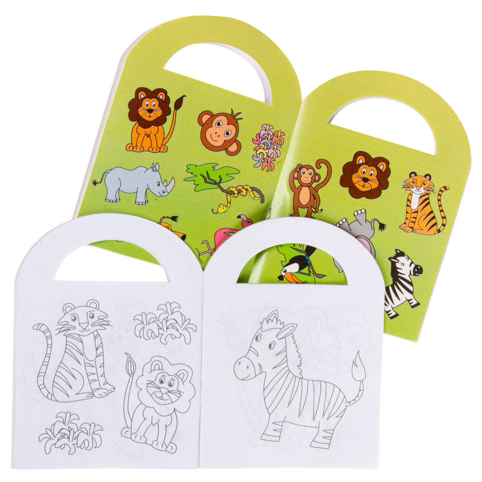 Livre de coloriage Duckiez avec autocollants d'animaux sauvages
