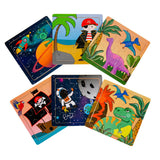Puzzle en bois Duckiez (espace, pirate ou dinosaure)