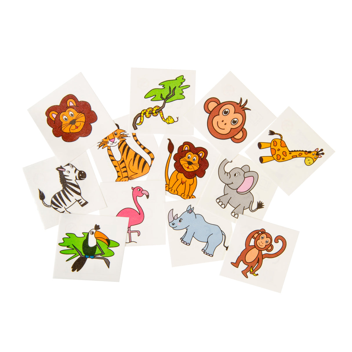 Duckiez tatouages ​​animaux sauvages, 12 pcs.