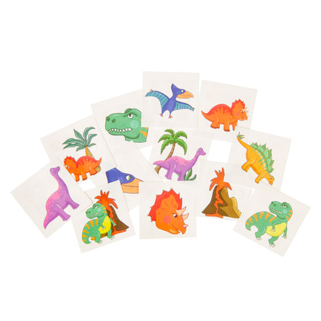 LG-importations tatouages ​​dinosaure, 12 pcs.