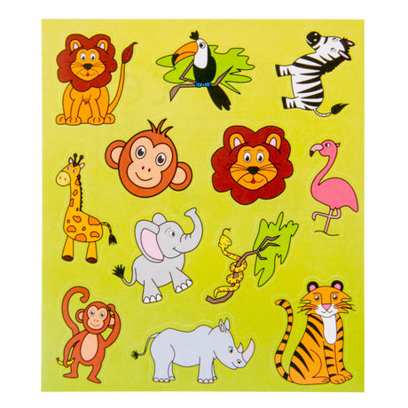 Feuille d'autocollants Duckiez d'animaux sauvages