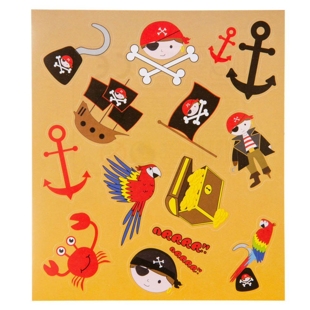 Feuille d’autocollants pirate Duckiez