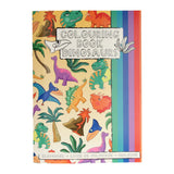 Livre de coloriage Duckiez avec feuille d'autocollants dinosaures