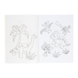 Livre de coloriage Duckiez avec feuille d'autocollants dinosaures