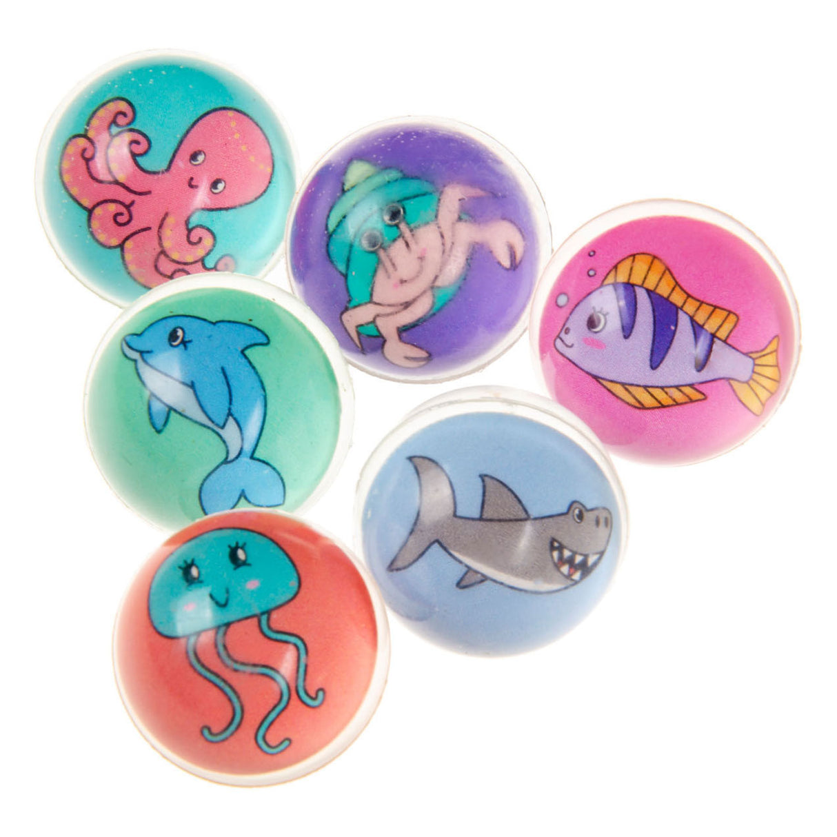 Balle rebondissante Duckiez monde sous-marin, ø 32mm