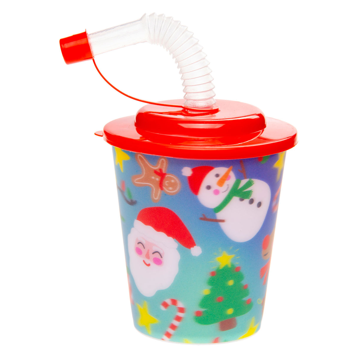 Tasse Duckiez avec couvercle et paille Noël, 12 pcs.