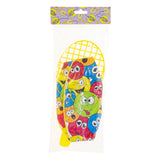 Racket Duckiez avec un visage qui rit