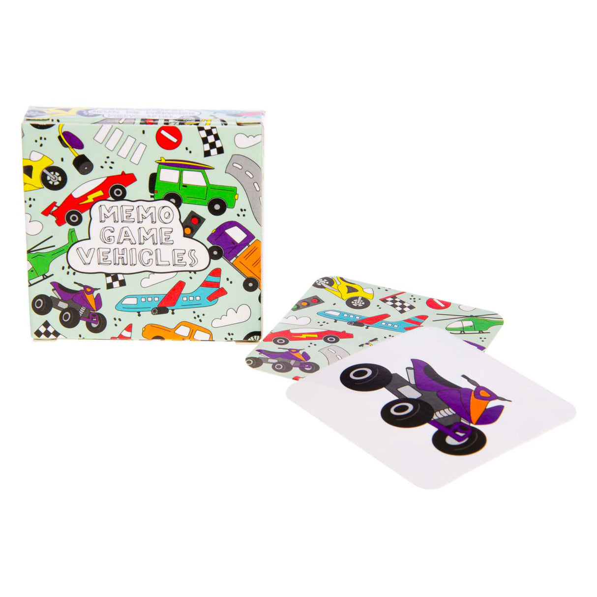 Mini véhicules de jeu mémo Duckiez, 28 cartes