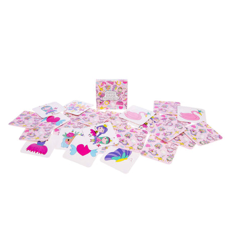 Duckiez mini jeu de mémo princesse, 28 cartes