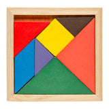 Puzzle tangram en bois Duckiez, 7 mcx.
