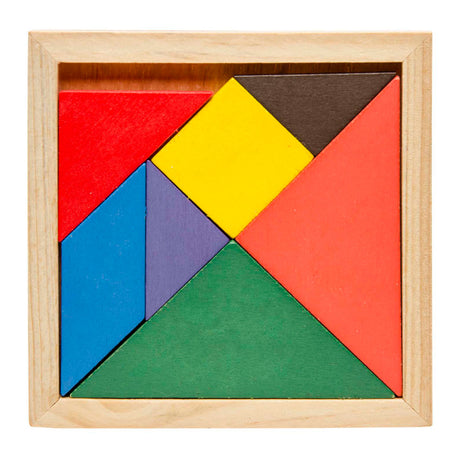 Puzzle tangram en bois Duckiez, 7 mcx.