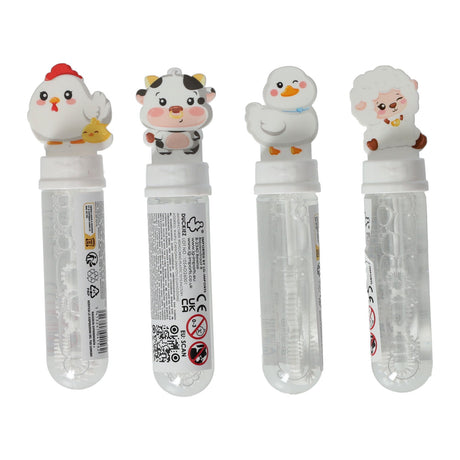 Mini souffleur à bulles animaux de la ferme Duckiez - 24 pcs.