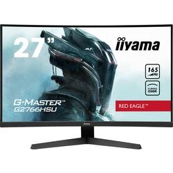 Moniteur de jeu incurvé Iiyama G-Master Red Eagle G2766HSU-B1 27 (noir, 2x HDMI, port d'affichage, 2x USB-A, USB-B, 165 Hz)