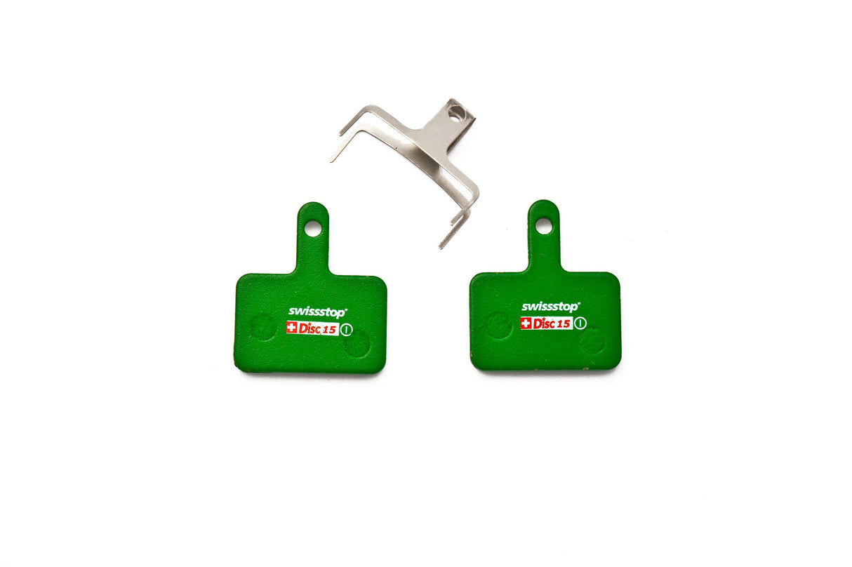 Swissstop - jeu de plaquettes de frein disque 15 c - shimano, trp, tektro, quad