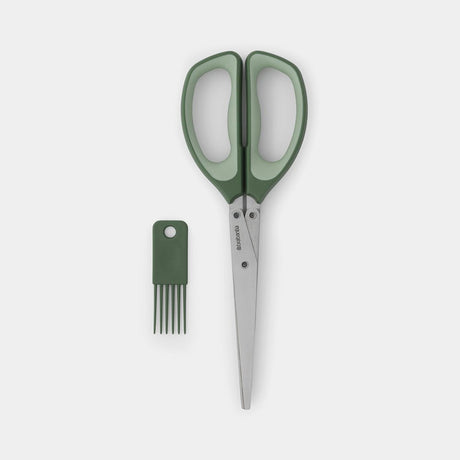 Brabantia savoureux+ ciseaux à herbes avec peigne vert