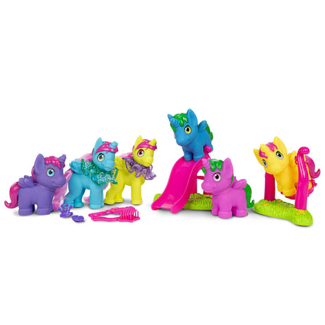 Licornes de cheval de rêve avec aire de jeux, 12 pcs.