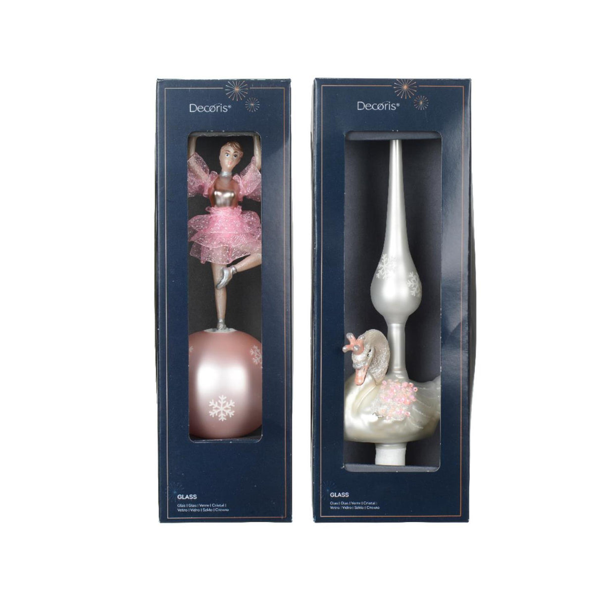 Decoris pic ballerine cygne verre 29cm