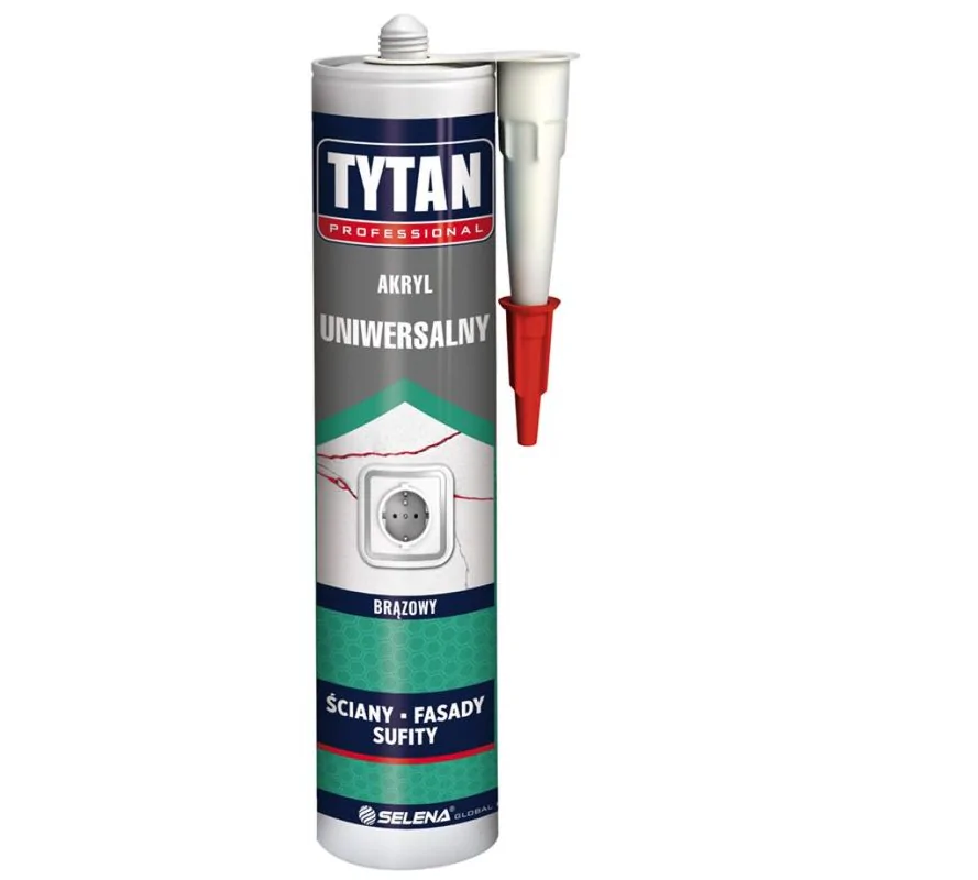 Tytan wit universeel acryl 280ml professional