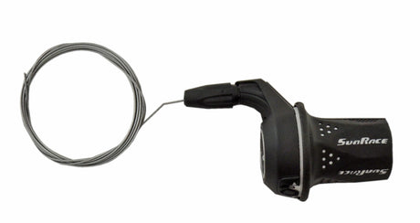 Sunrace régleur twist droite 5 vitesses compatible Shimano noir