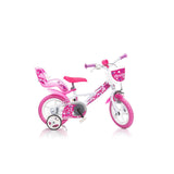 Dino petit coeur 16 pouces 31 cm filles knijprem rose blanc