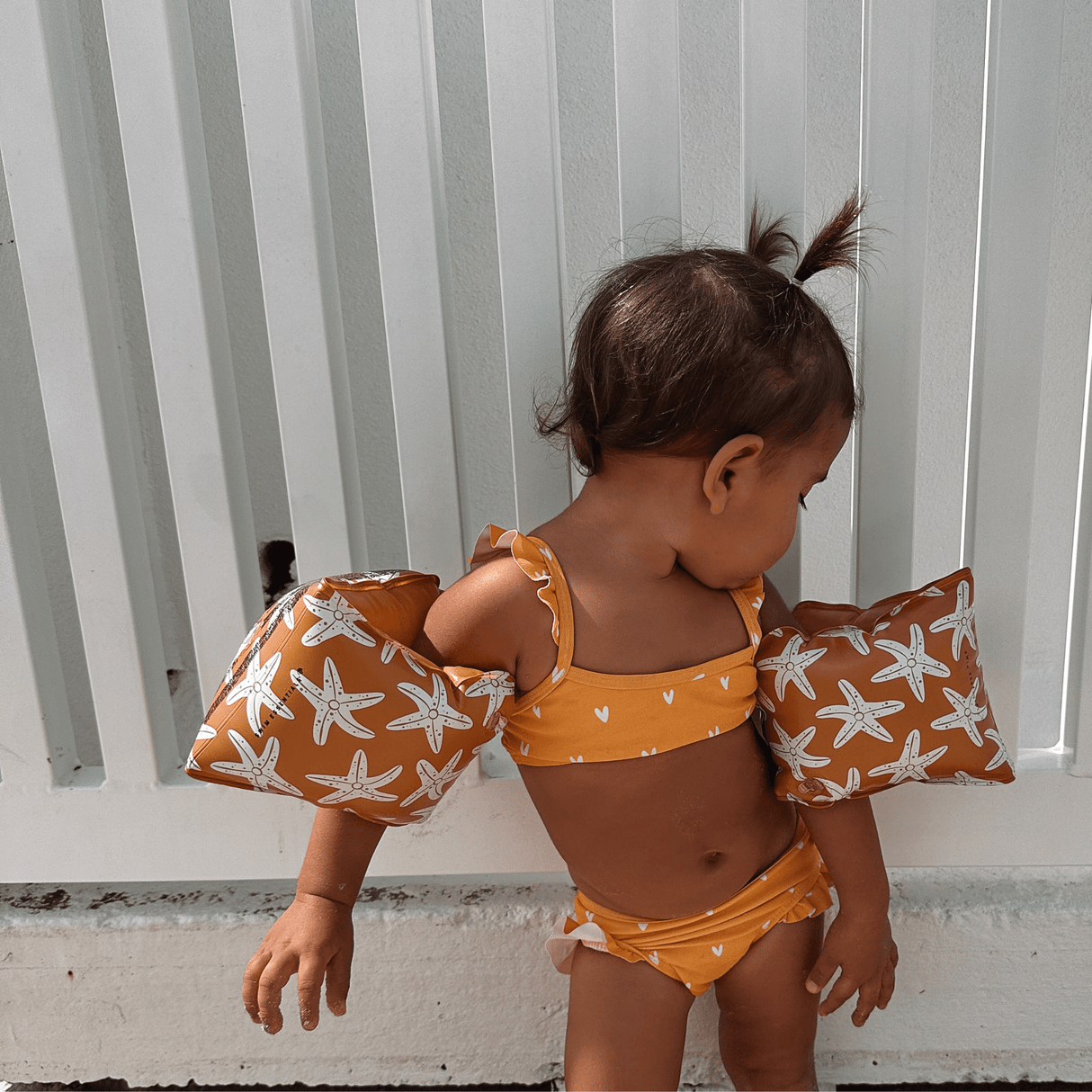Étoile de mer | brassards de natation orange 0-2 ans
