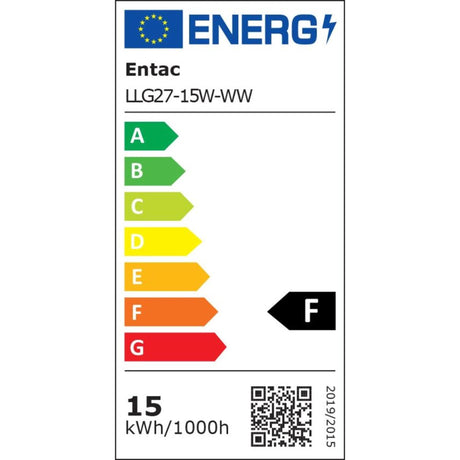 Lampe LED Entac 15w - culot E27, 3000 kelvin blanc chaud, 1340 lumen