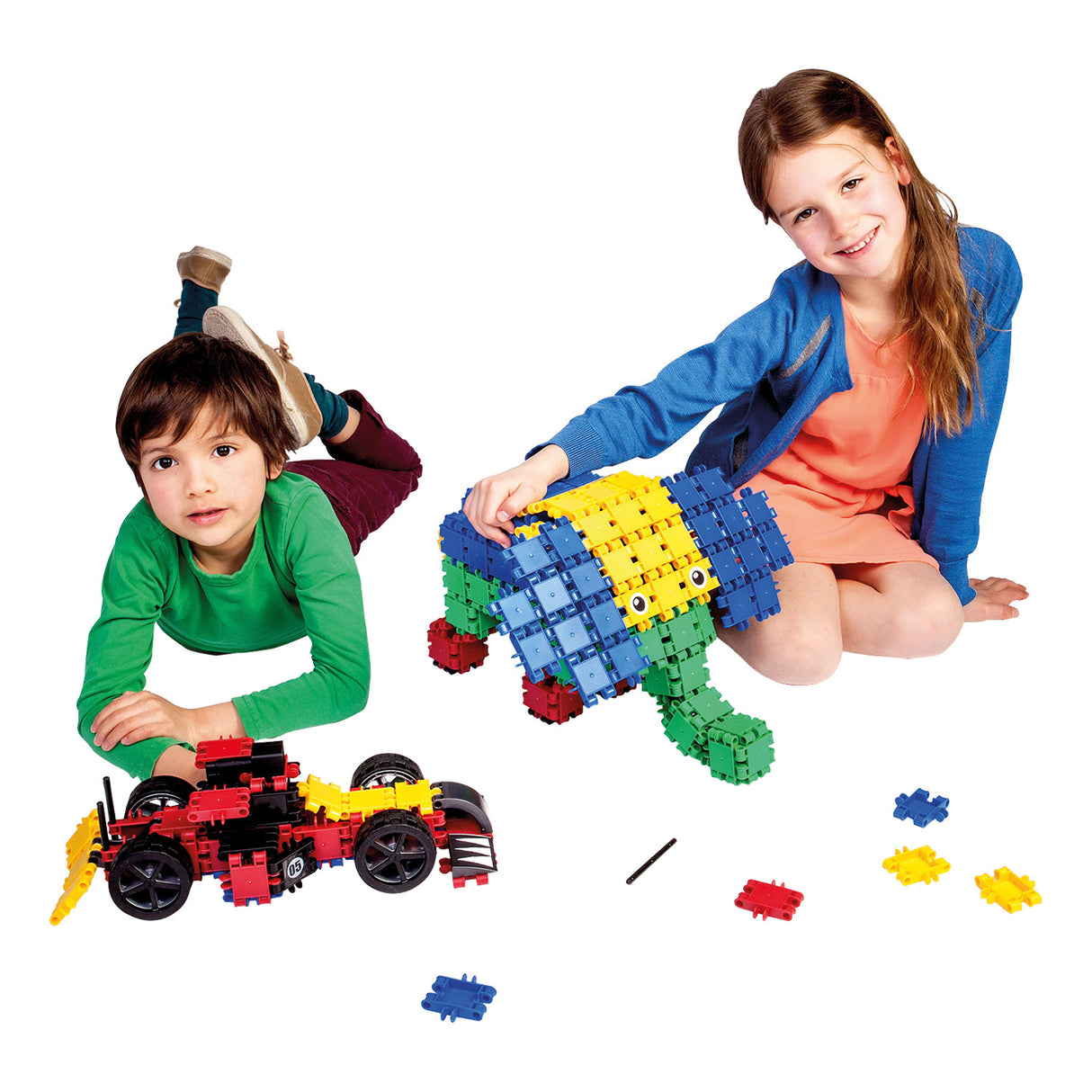 Blocs de construction Clics Roller Box - jeu de construction 15 en 1
